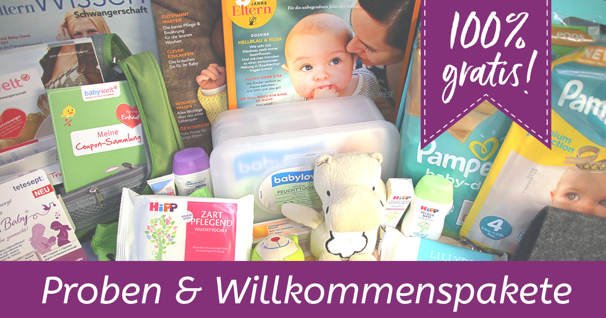 Gratisproben für Babys + Willkommenspakete